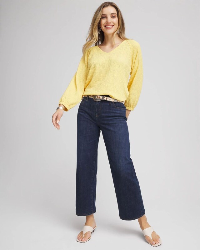 Girlfriend Wide-Leg Cropped Jean - image 2